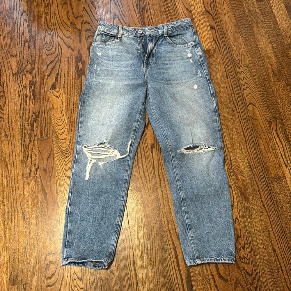 Zara Ripped Denim Jean